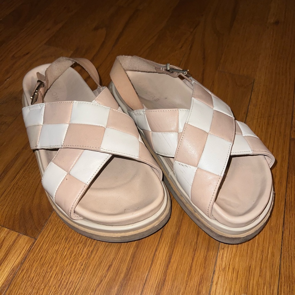 Alohas Sandals Marshmallow Scacchi Stone Beige Ivory